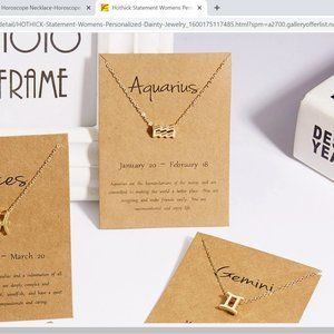 Element Gold Plated on Brass Metal Necklace